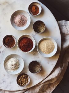 9 spices make up this tasty dry rub