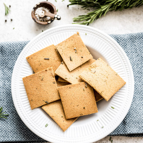 rosemary almond crackers