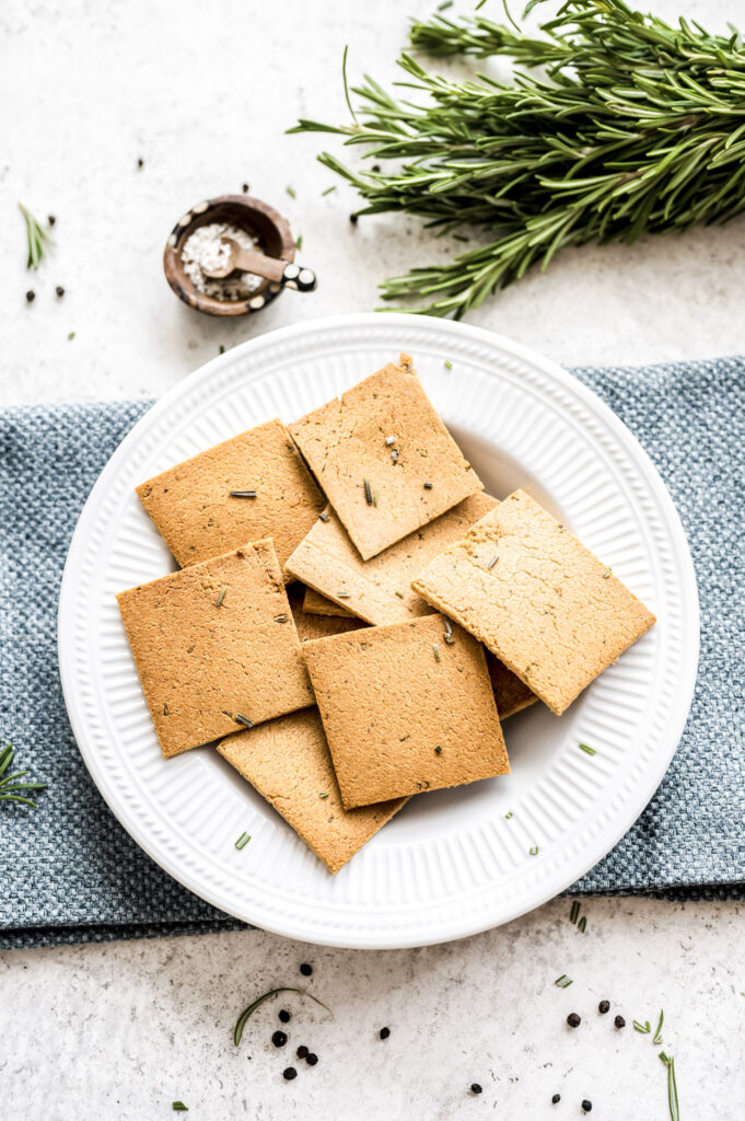 rosemary almond crackers