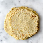 4 keto tortillas on a plate