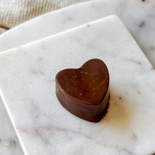 Easy Low Glycemic Dessert Recipe 2 Ingredient Fudge made using a silicone mold