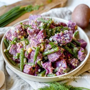 Purple Potato And Green Bean Salad