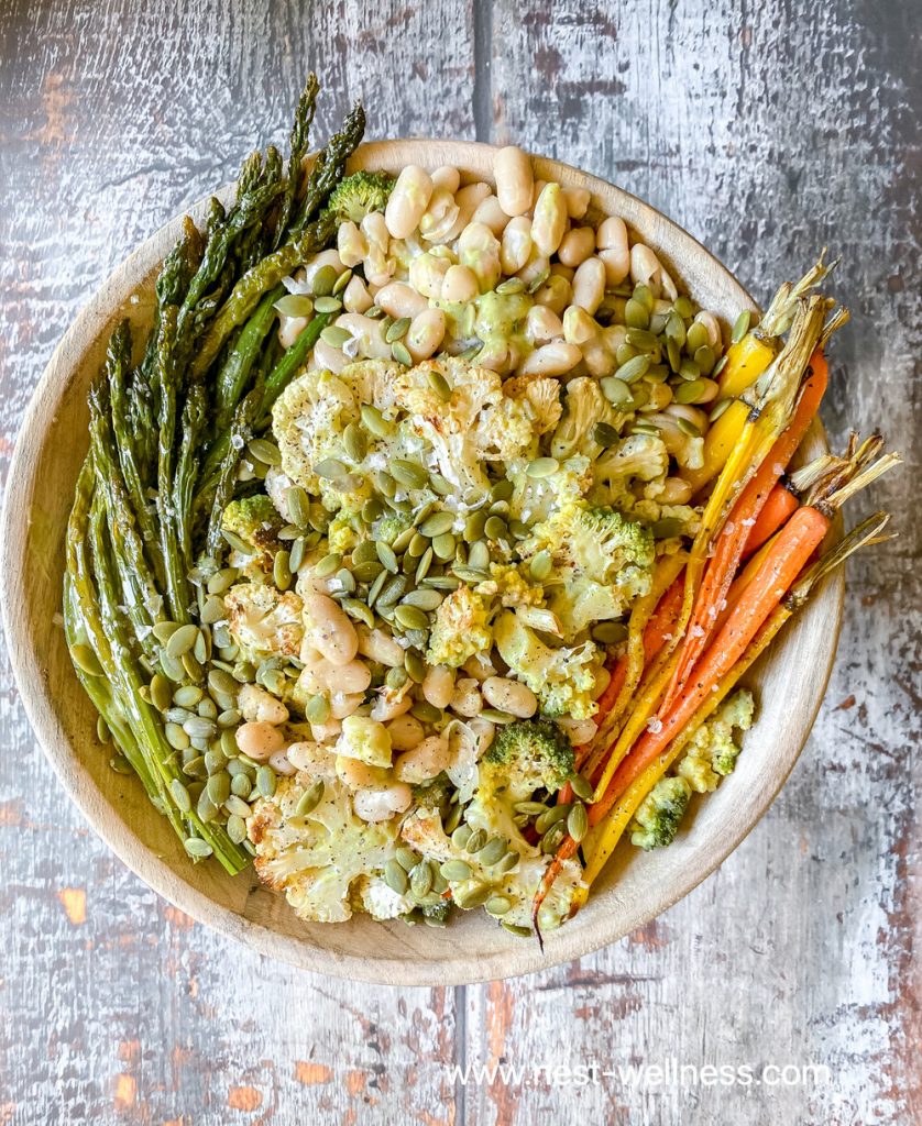 Roasted Vegetable And White Bean Salad