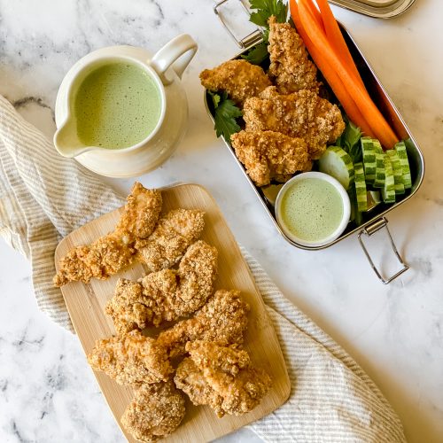chicken tenders with herb ranch dip
