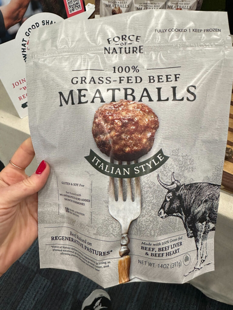 Force of Nature meatballs with heart and liver
