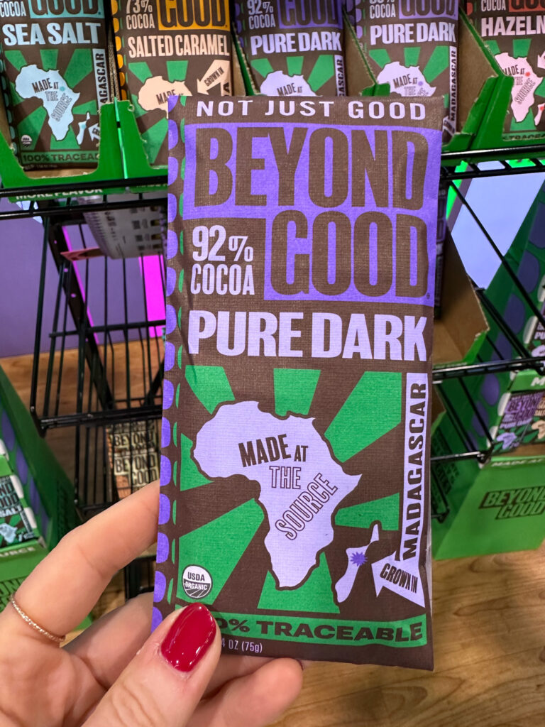Beyond Good 92% dark chocolate bar